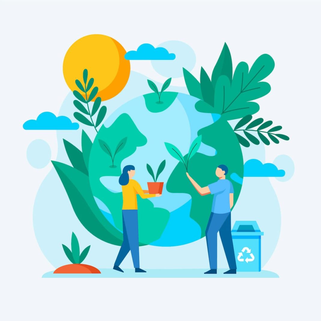 Ilustración de la importancia del medio ambiente